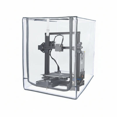 3D Printer Enclosure Designed for Temperature Control, Transparent PVC Construction, Flame Retardant Design