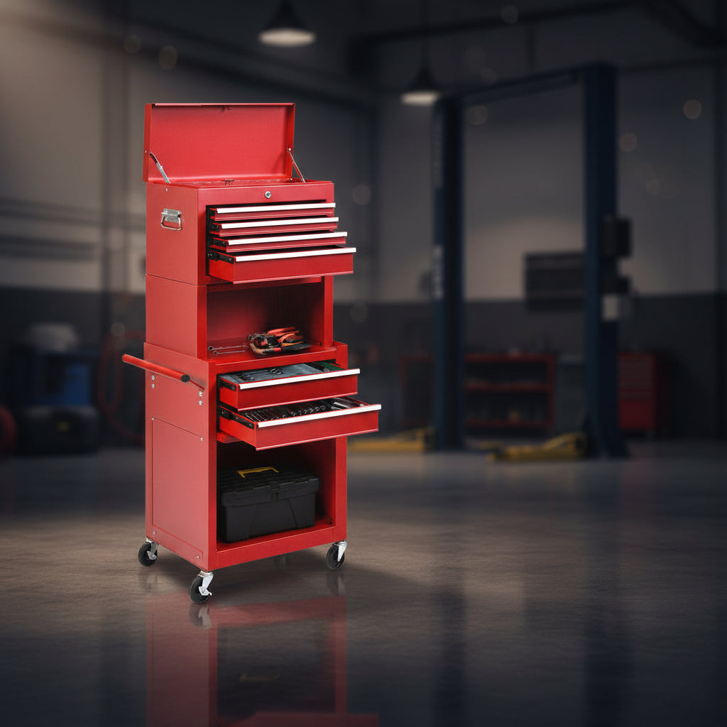6 Drawers Tool Chest with Heightening Cabinet