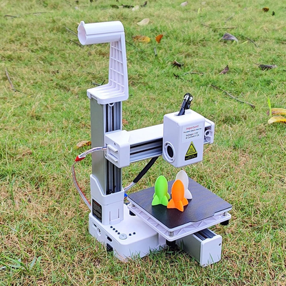 Small 3D Printer, Precision 3D Printer for Beginners Frequency Division Multiplexing Compact Inch Printing Size with All Metal Nozzle for PLA TPU Filaments (US Plug)