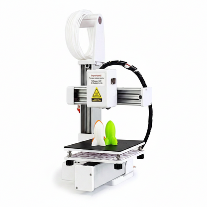 Small 3D Printer, Precision 3D Printer for Beginners Frequency Division Multiplexing Compact Inch Printing Size with All Metal Nozzle for PLA TPU Filaments (US Plug)