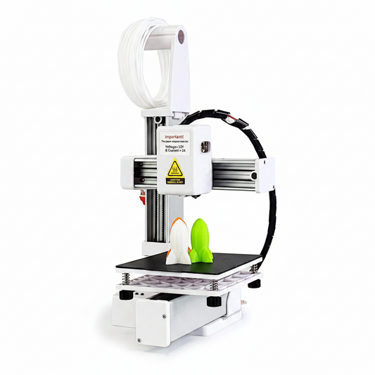Small 3D Printer, Precision 3D Printer for Beginners Frequency Division Multiplexing Compact Inch Printing Size with All Metal Nozzle for PLA TPU Filaments (US Plug)