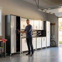 10-Piece Heavy Duty Steel Garage Cabinet System — Lifestyle
